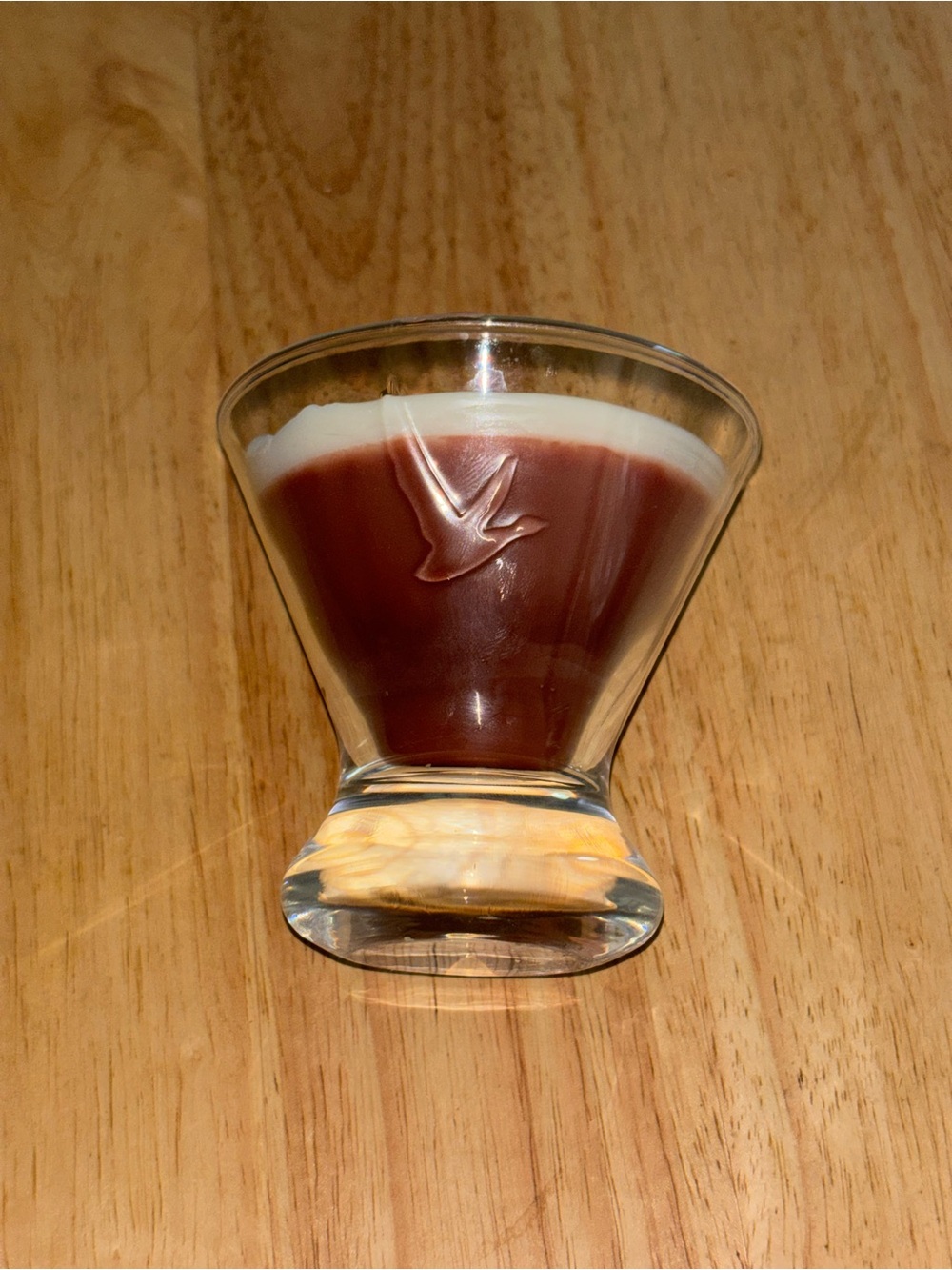 Espresso Martini candle in Grey Goose glass